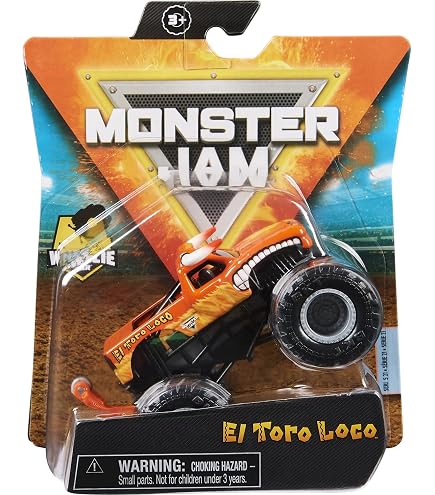 Amazon.com: MonsterJam El Toro Loco, Wheelie Series 21 (1:64 Scale